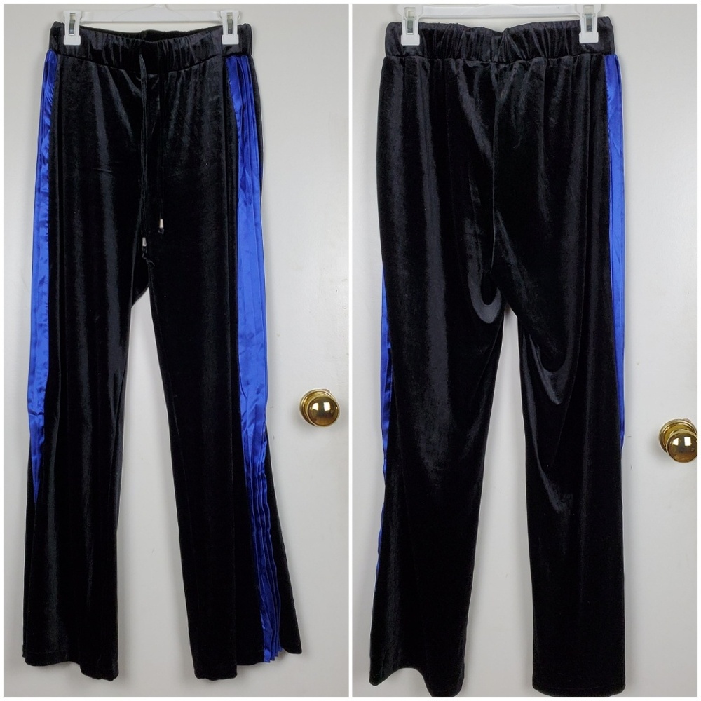 R.C.G BLACK BLUE STRETCHED WOMEN PANTS